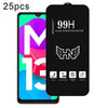 For Samsung Galaxy M13 India 25pcs High Aluminum Large Arc Full Screen Tempered Glass Film