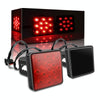 Automotive LED Trailer Lights Universal Rear Brake Lights, Color: Black Shell 15 Light