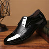 Fashion Men Leather Soft Business Casual Shoes, Size:43(Black)