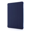 For iPad Mini 4 Airbag Horizontal Flip Leather Case with Three-fold Holder (Dark Blue)