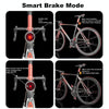 Bicycle Smart Sensor Brake Light USB Tail Light Warning Light(Silver)