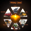 10 PCS MK-009 3/4 inch Car / Truck 3LEDs Side Marker Indicator Lights Bulb Lamp (Yellow Light)