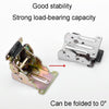 Collapsible Hinge Furniture Table Splicing Hardware With 10 Screws, Model: 90 Degree Copper