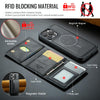 For iPhone 14 Pro Max DG.MING MAGKING-K2 Series MagSafe RFID Card Bag Detachable Phone Case(Black)
