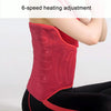 Adjustable Temperature Timing Waist Thermal Compression Heated Belt EU Plug 230V(Wine Red)