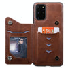 For Galaxy S20 Plus Calf Texture Horizontal Flip Leather Case with Holder & Card Slots & Frame(Coffee)