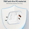 LDNIO Q229 QC3.0 / PD20W USB + Type-C Fast Charger with 1m USB to 8 Pin Cable, Plug Type:UK Plug(White)