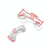 SF-YSZ-2 Mirror Code Motorcycle Modification Aluminum Alloy CNC Rearview Extension Bracket Set (Silver)
