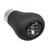 For BMW 3 Series E90 Round Car Gear Lever Leather Gear Shift Knob, Style:5 Speed