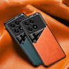 For Xiaomi Redmi K70 All-inclusive Leather Organic Glass Phone Case with Metal Iron Sheet(Yellow)