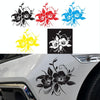 D-798 Flowers Bloom Pattern Car Modified Decorative Sticker(Yellow)