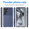 For Samsung Galaxy S25 Ultra 5G Thunderbolt Shockproof TPU Phone Case(Blue)