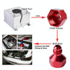 AN10 to AN8 Male and Female Connector Conversion Screw Oil Cooler Conversion Reducer Adapter (Red)