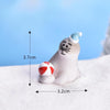 5pcs Christmas Cute Micro Landscape DIY Bonsai Decoration Snowscape Ornament, Style: No.17 Sea Lion