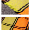 Autumn & Winter Fringed Scarf Plaid Square Scarf Thickening Ladies Shawl, Size:145cm(LS-03 Purple)