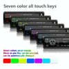 A2818 Car Bluetooth Speakerphone Car MP3 Player Function Touch Double U Disk Colorful Lights Radio, Specification: Standard+16G Memory Card