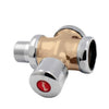 Stool Flush Valve Urinal Delay Valve Hand Press Flush Valve, Style:1 Inch Copper Small