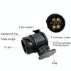 2 PCS VS1130E-M 13 Turn 7 Core Mini Converted Head Trailer RV Connector EU Plug