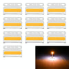 10 PCS ZS-7009 DC24V Waterproof Car / Truck Side Marker Indicator Lights Bulb Lamp(Yellow Light)