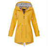 Women Waterproof Rain Jacket Hooded Raincoat, Size:S(Yellow)