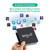 MXQ Pro 5G 4K UCD 3840 x 2160 Full HD Media Player 8GB+128GB RK3228A Quad Core Android 12.0 TV Box with Remote Control(UK Plug)