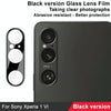 For Sony Xperia 1 VI IMAK Rear Camera Lens Glass Film Black Version