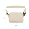 Nylon Waterproof Chest Bag Outdoor Sports Pocket Running Mobile Phone Bag(White)