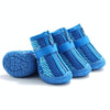 Dog Shoes Breathable Non-Slip, Blue, 4.8x5.3cm, Small/Medium