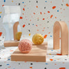 10 x 6cm Cylinder Geometric Cube Solid Color Photography Photo Background Table Shooting Foam Props(Flesh Color)
