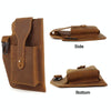 6543 Men Retro Sports Mobile Phone Belt Bag Waist Bag(Coffee)