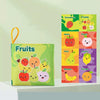 Baby Cloth Book Tear-proof Rustle Sound Quiet Books For Kids, Style: Fruit Cognition