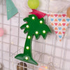 Creative Coconut Tree Shape Warm White LED Decoration Light, 2 x AA Batteries Powered Party Festival Table Wedding Lamp Night Light (Green)