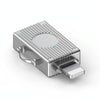 USB to 8 Pin Multifunction Travel Case Shape Apapter(Silver)