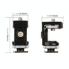 PULUZ Panorama Damping Two-dimensional Hot Shoe Head Multi-function Bracket