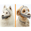 Long Snout Dog Muzzle, Breathable Mesh, Size L (Cream)