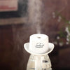 DC 5V USB Cowboy Cap Mini Humidifier Aromatherapy Air Purifier Humidifier for Office / Home Room / Car / Travel(White)