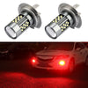 1 Pair H7 12V 7W Continuous Car LED Fog Light(Red Light)
