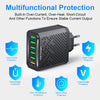 6-Ports Multifunctional Quick Charging USB Travel Charger Power Adapter, Model: White UK Plug