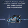 KUQIBAO Motorcycle Helmet Long-lasting Waterproof Bluetooth Headset with Light(Hard Microphone)