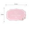 2 PCS Car Interior Decoration Anti-slip Mat PVC Soft Rubber Coaster Placemat(Fun Powder)
