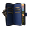 For Samsung Galaxy S23+ 5G Nine-card Slots Zipper Wallet Bag Leather Phone Case(Blue)
