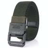Men Lightweight Metal Free Casual Elastic Belt, Length: 120cm(Twill Army Green)
