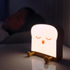 F-L-01 Toast Bread Night Light With Mobile Phone Holder Children Bedroom Timing Sleep Light(Snooze)