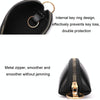 Mini Car Key Bag Large Capacity Soft Leather Coin Purse(Black)