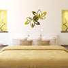 Flower Art Modern Design DIY Removable 3D Crystal Mirror Wall Clock Wall Sticker Living Room Bedroom Decor(Gold)