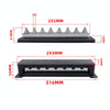 RV 600A High Current busbar 8-way Straight M10 Wiring Studs(Black)
