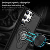 For Samsung Galaxy S23 Ultra 5G Ring Holder Magnetic Phone Case(Black)