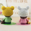 1 Pair Creative Resin Crafts Hanging Feet Adorkable Couple Dolls Ornaments Home Wedding Decoration Gift