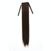 Natural Long Straight Hair Ponytail Bandage-style Wig Ponytail for WomenLength: 75cm(Black Brown)