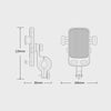 2 PCS Motorcycle Electrical Pedal Car Self-Lock Bracket Riding One-Button Shrink Mobile Phone Holder(Black M1)